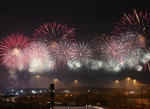 皮山县焰火晚会